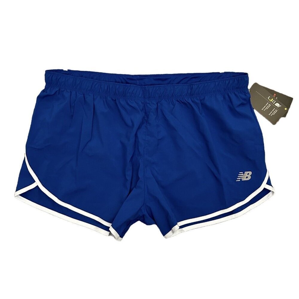 New Balance Women's Core 3 in Woven Shorts Size XL Blue Active Drawstring NWT